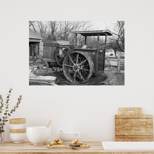 Advance Rumely Tractor, 1936 Poster (Küche)