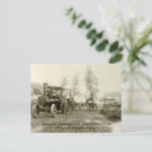 Advance Thresher Co. Steam Traction Motor Postkarte (Stehend Vorderseite)