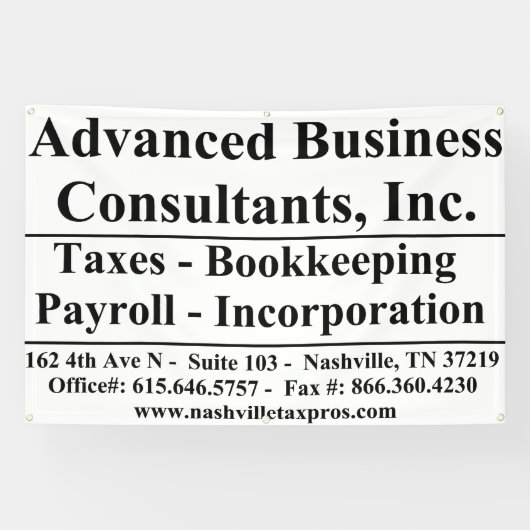 Advanced Business Banner (Horizontal)