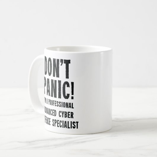 Advanced Cyber Defence Specialist Kaffeetasse (Vorderseite Links)