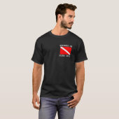 Advanced Open Water Scuba Diver Down Flag Tauchen T-Shirt (Vorne ganz)