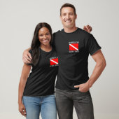 Advanced Open Water Scuba Diver Down Flag Tauchen T-Shirt (Unisex)