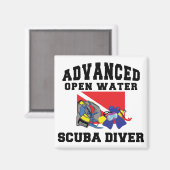 Advanced Open Water SCUBA Diver Magnet (Vorderseite/Rückseite)