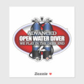 Advanced Open Water (ST) Aufkleber (Blatt)
