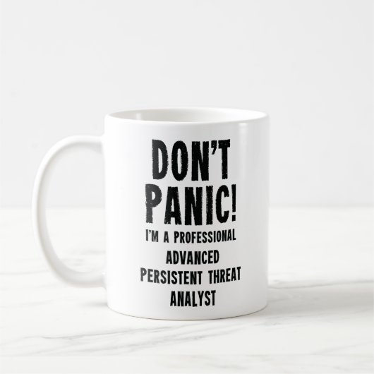 Advanced Persistent Threat Analyst Kaffeetasse (Links)