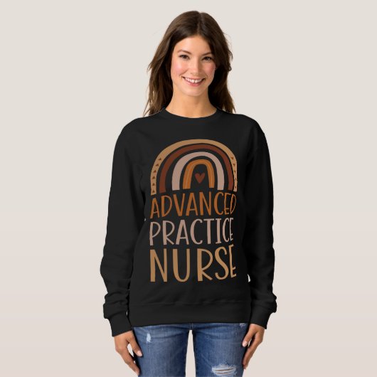 Advanced Practice Nurse Nursing School Trendy Bohe Sweatshirt (Vorne ganz)