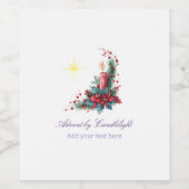 Advent by Candlelight Women Ministry P Christmas Weinetikett (Einzelnes Label)