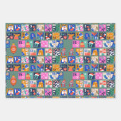 ADVENT CALENDAR Skandinavisches Folk Art Hygge 3 S Geschenkpapier Set (Vorderseite 3)