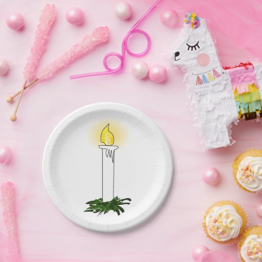 Advent Candle Pappteller (Party)