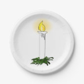 Advent Candle Pappteller (Vorderseite)
