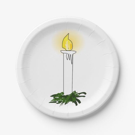 Advent Candle Pappteller (Vorderseite)