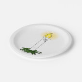 Advent Candle Pappteller (Schrägansicht)