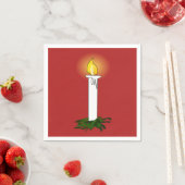 Advent Candle Red Standard Cocktail Papier Napkin Serviette (Beispiel)