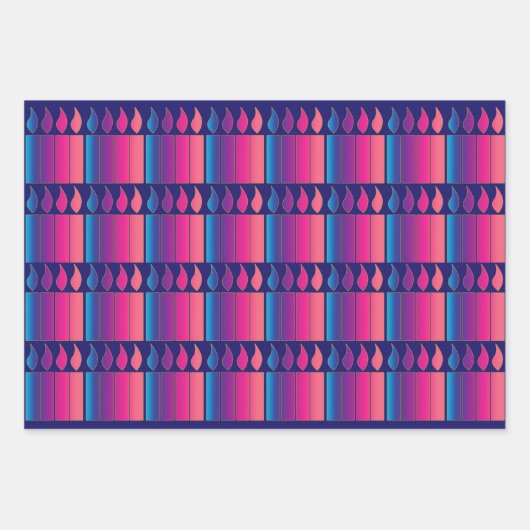 Advent Candles Holiday Wrapping Paper Shee Geschenkpapier Set (Vorderseite)