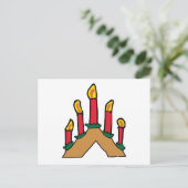 Advent Candles Postkarte (Stehend Vorderseite)