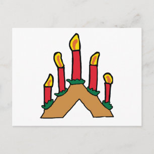 Advent Candles Postkarte