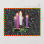 Advent Candles Postkarte (Vorderseite)