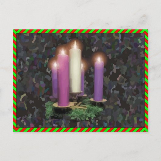 Advent Candles Postkarte (Vorderseite)