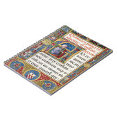 Advent Christmas Liturgie Mittelalterliches Manusk Notizblock (Linke Seite)