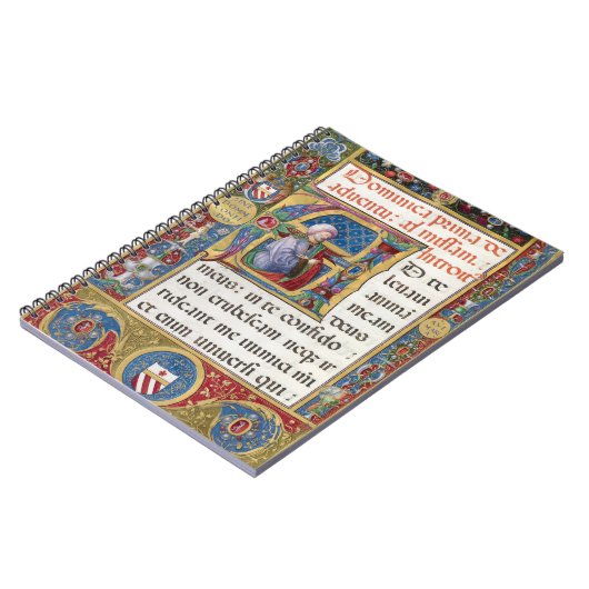 Advent Christmas Liturgie Mittelalterliches Manusk Notizblock (Linke Seite)