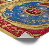 Advent Christmas Liturgie Mittelalterliches Manusk Poster (Ecke)