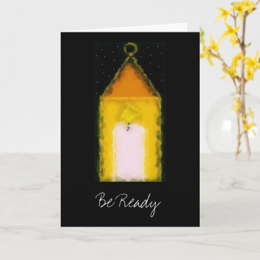 ADVENT Grußkarte Karte (Gelbe Blume)