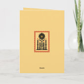 Advent Hope, Peace, Joy, and Love Stylized Design Karte (Rückseite)