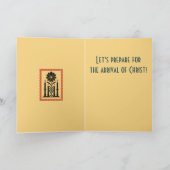 Advent Hope, Peace, Joy, and Love Stylized Design  Karte (Innenseite)