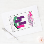 Advent Kranz Sticker: Ideal für Schüler! Rechteckiger Aufkleber (Umschlag)