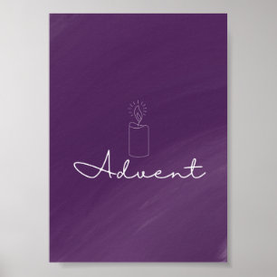 Advent Liturgical Card Print Poster