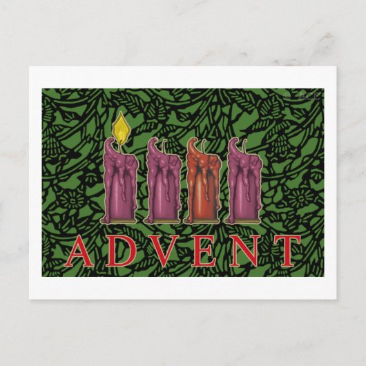 Advent Postkarte (Vorderseite)