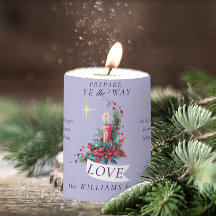 Advent Prepare Ye the Way Purple Christmas Love