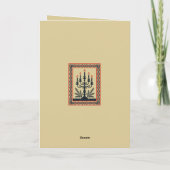 Advent Stylized Candelabra Nordic Christmas With K Karte (Rückseite)