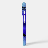 Advent, Weihnachten Artdeco auf blaugrünem Regenbo Case-Mate iPhone Hülle (Rückseite / Links)