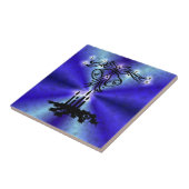 Advent, Weihnachten Artdeco auf Blue Green Rainbow Fliese (Seite)