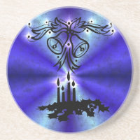 Advent, Weihnachten Artdeco auf Blue Green Rainbow