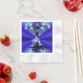 Advent, Weihnachten Artdeco auf Blue Green Rainbow Serviette (Beispiel)