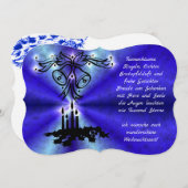 Advent, Weihnachten , Gedicht auf Deutsch Einladung (Vorne/Hinten)