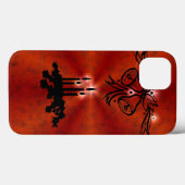 Advent, Weihnachts-Artdeco auf Red Rainbow Case-Mate iPhone Hülle (Rückseite (Horizontal))