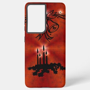 Advent, Weihnachts-Artdeco auf Red Rainbow Samsung Galaxy Hülle