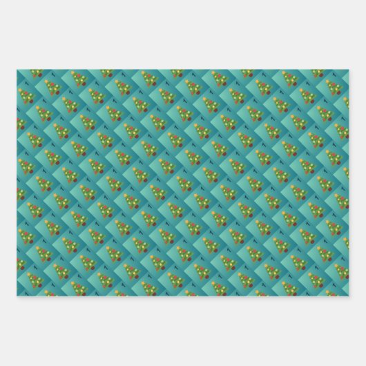 Advent Wrapping Paper - 22, 23, 24 Geschenkpapier Set (Vorderseite)