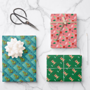 Advent Wrapping Paper - 22, 23, 24 Geschenkpapier Set