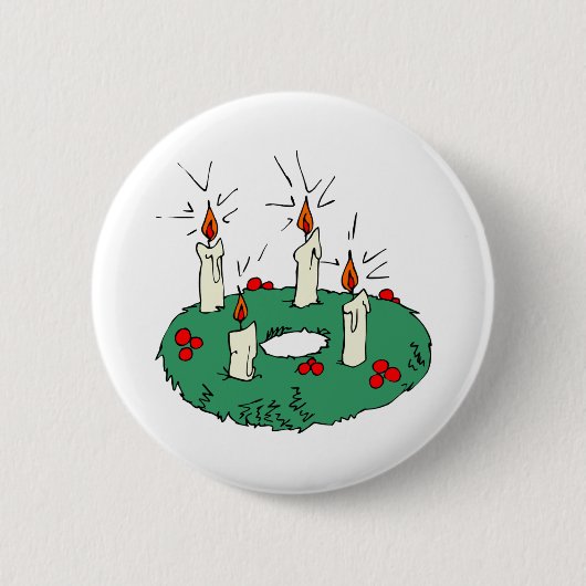 Advent Wreath Button (Vorderseite)