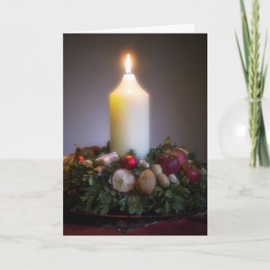 Advent Wreath • Christmas Greeting Card Feiertagskarte (Vorderseite)