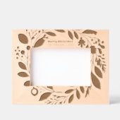 Advent Wreath Foliage Frohe Weihnachtsfamilie Geätzte Rahmen (Vorderseite)