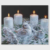Advent Wreath Geschenkpapier (Flach)