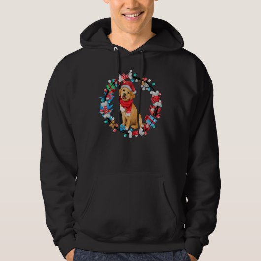 Advent Wreath Labrador Retriever Hoodie (Vorderseite)