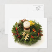 Advent Wreath Postkarte (Vorne/Hinten)