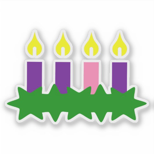Advent Wreath Sticker Set Countdown-Kalender (Vorderseite)
