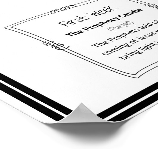 Adventfarbe nach Anzahl Poster (Ecke)